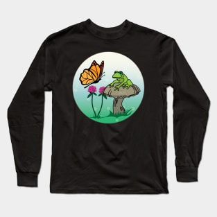 Frog and Butterfly Long Sleeve T-Shirt